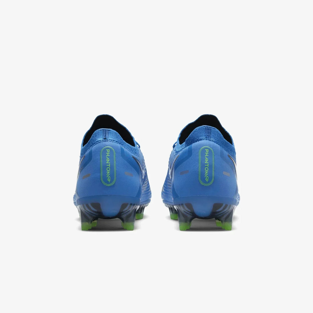 Nike Phantom GT Elit FG Firm Ground Soccer Cleats Blue Silver Green