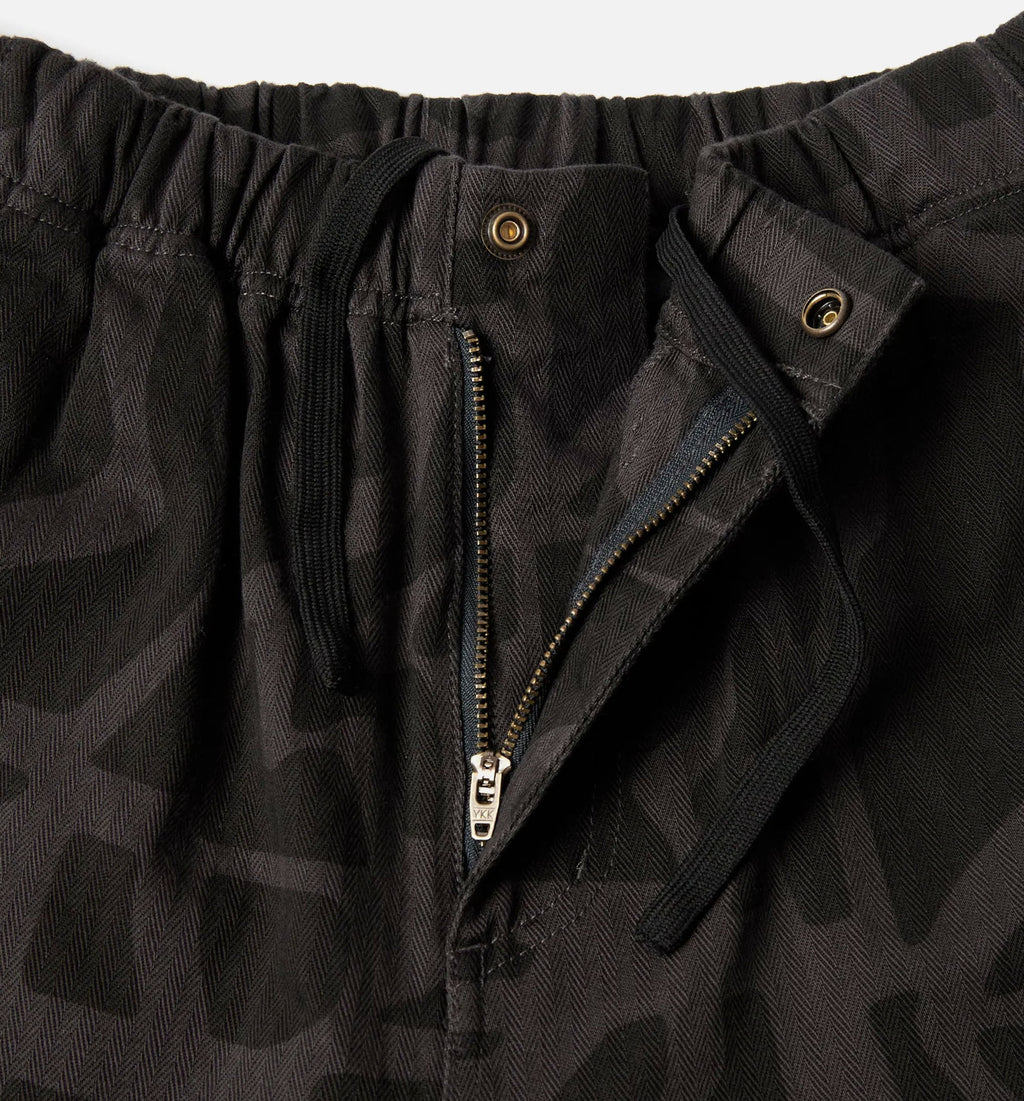 Broken Fitted Mens Pants Black