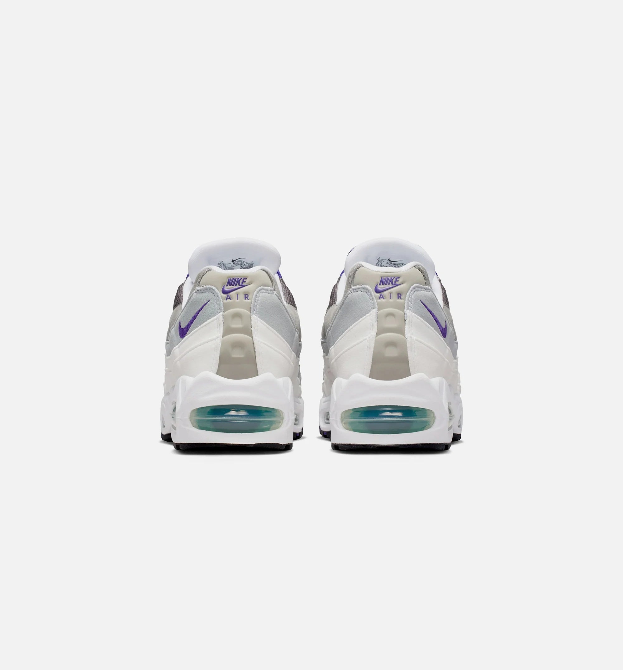 Air Max 95 Big Bubble Grape Womens Lifestyle Shoe White Emerald Green Wolf Grey Court Purple