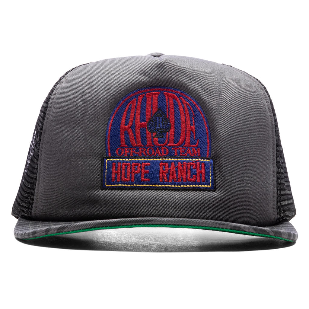 Zebra Trucker Hat Black Charcoal