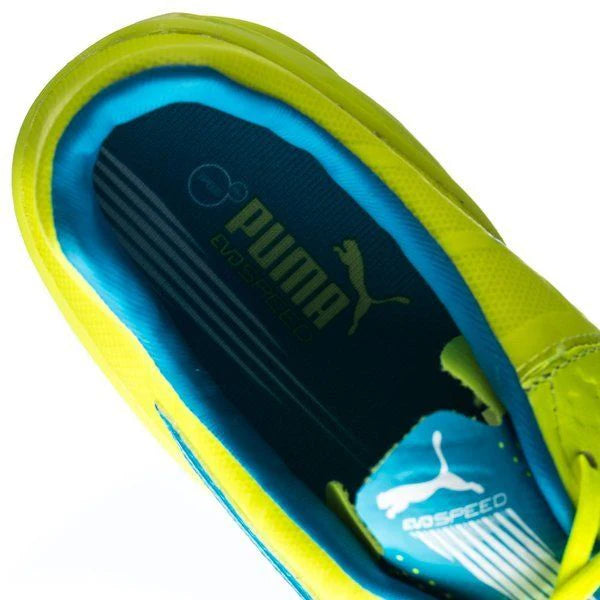 PUMA Evospeed 14 Lth FG Firm Ground Soccer Cleats Safety Yellow