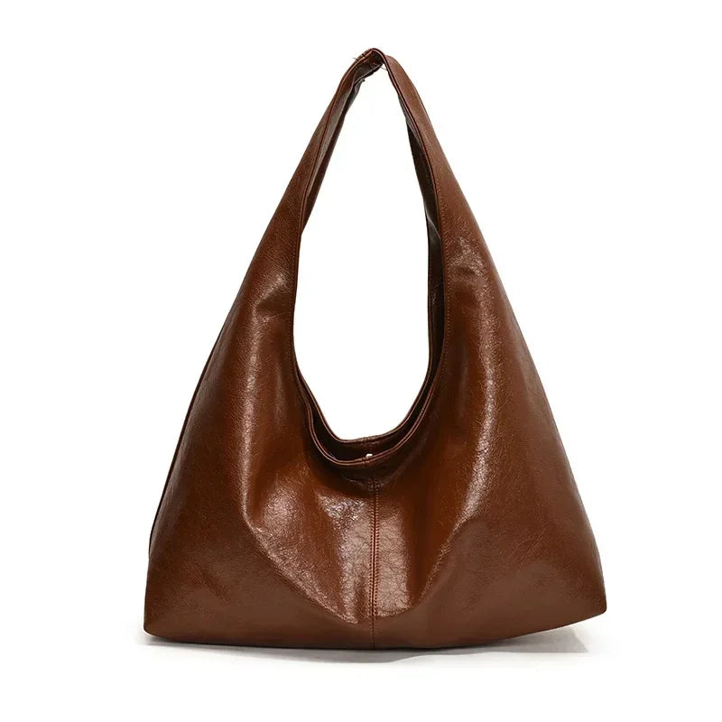 Bolsa Triangular de Couro Aosta