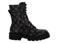 Botines Combat Guess Color Café para Mujer