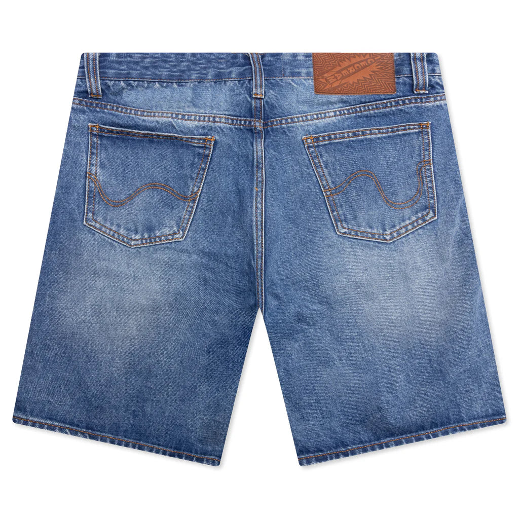 Pearl Strawberry Fit Jeans Shorts Faded