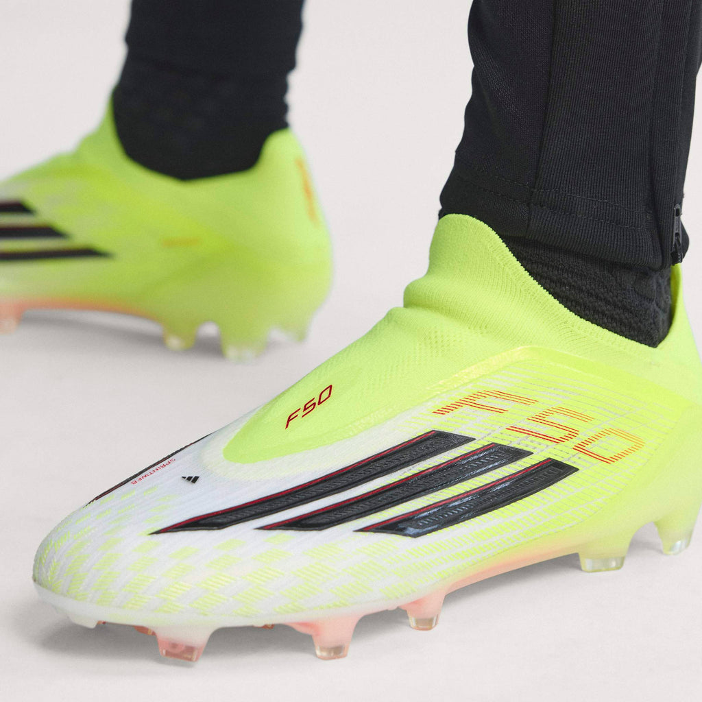 adidas F50 Elite Laceless FG Firm Ground Mens Soccer Cleats Yellow Black Red