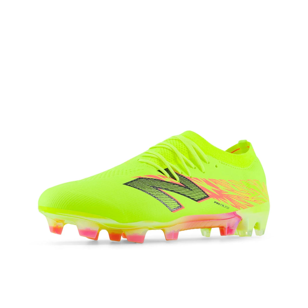 New Balance Furon V8 Elite FG Firm Ground Soccer Cleats Hi lite with Energy Red