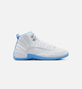 Air Jordan 12 Retro White and University Blue Mens Lifestyle Shoe White University Blue Metallic Silver