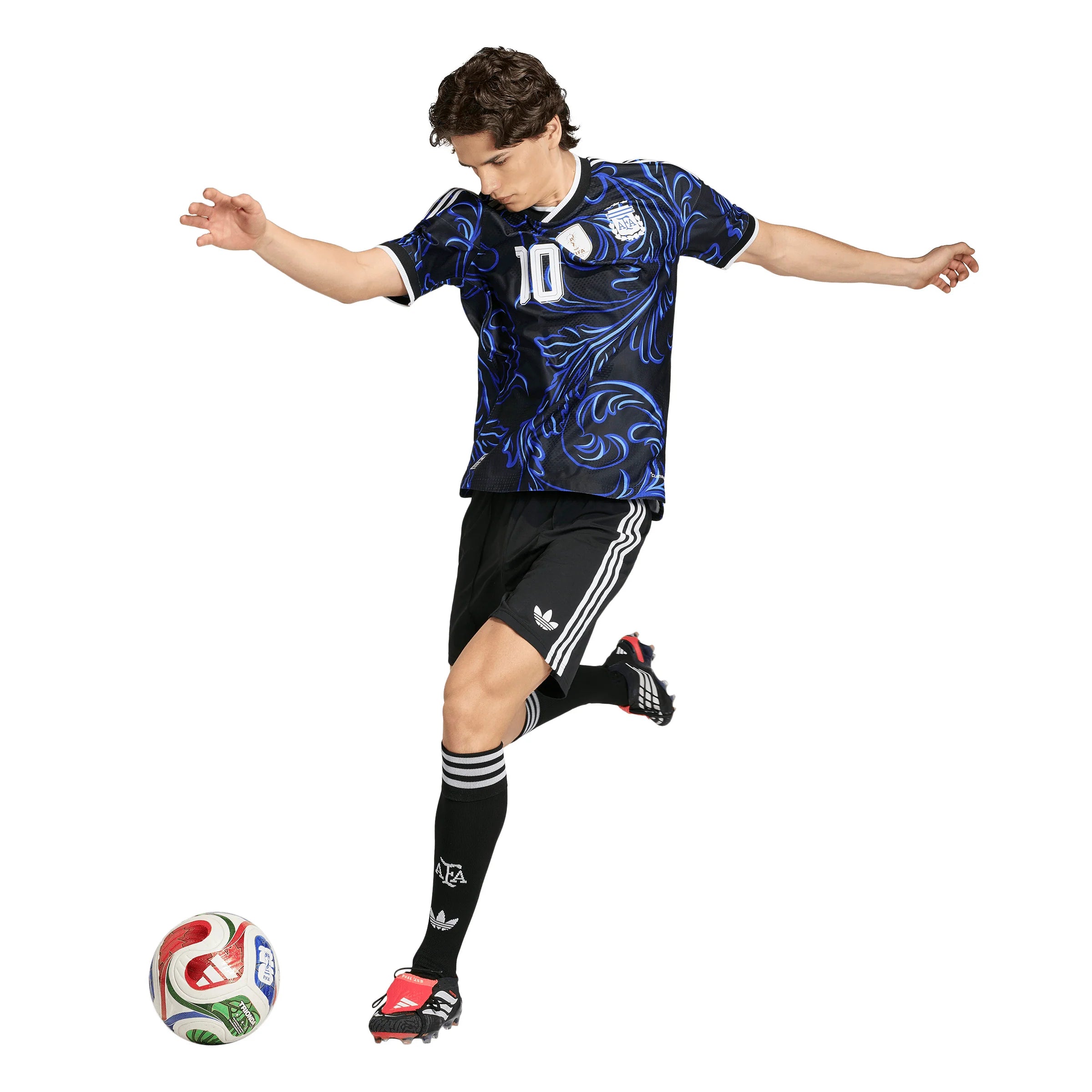 adidas Argentina Away Authentic Messi Mens Soccer Jersey 2026 Black Blue