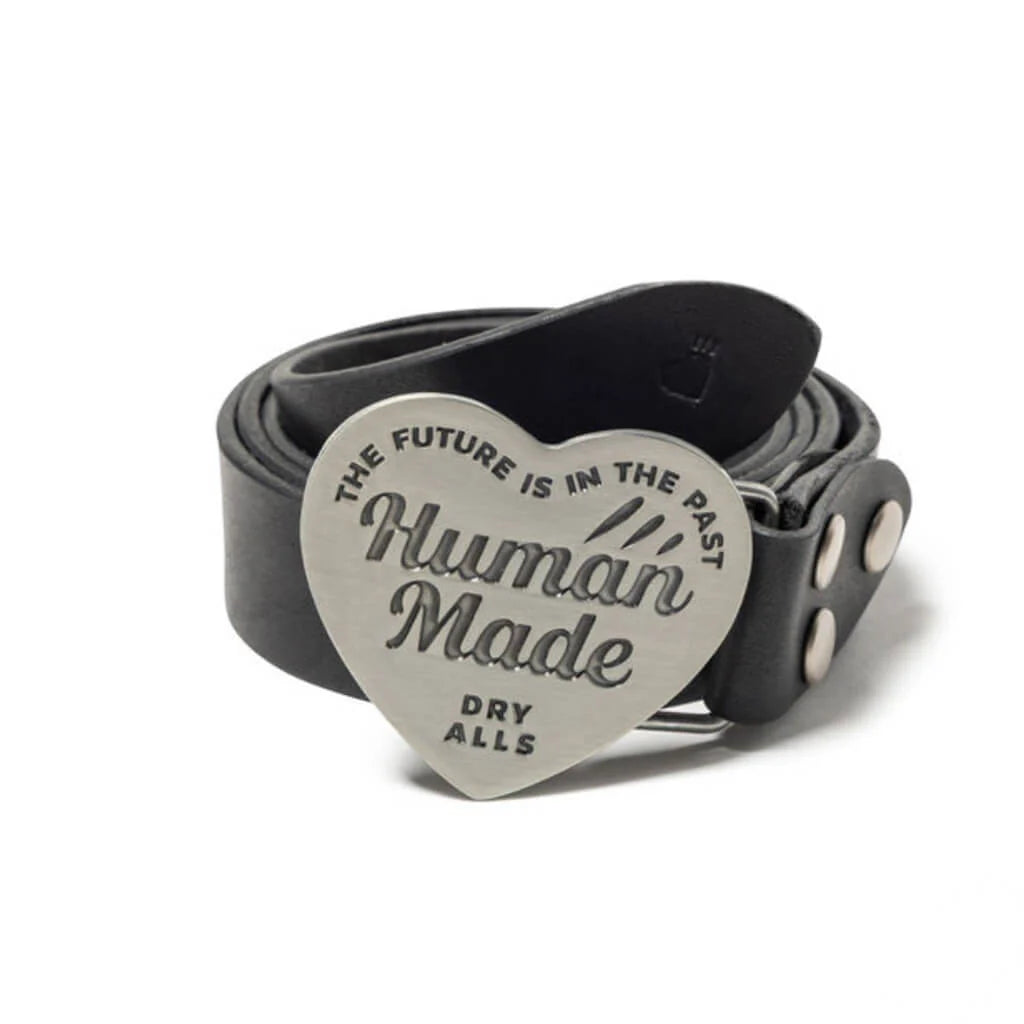 Leather Buckle Belt Silver