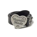 Leather Buckle Belt Silver