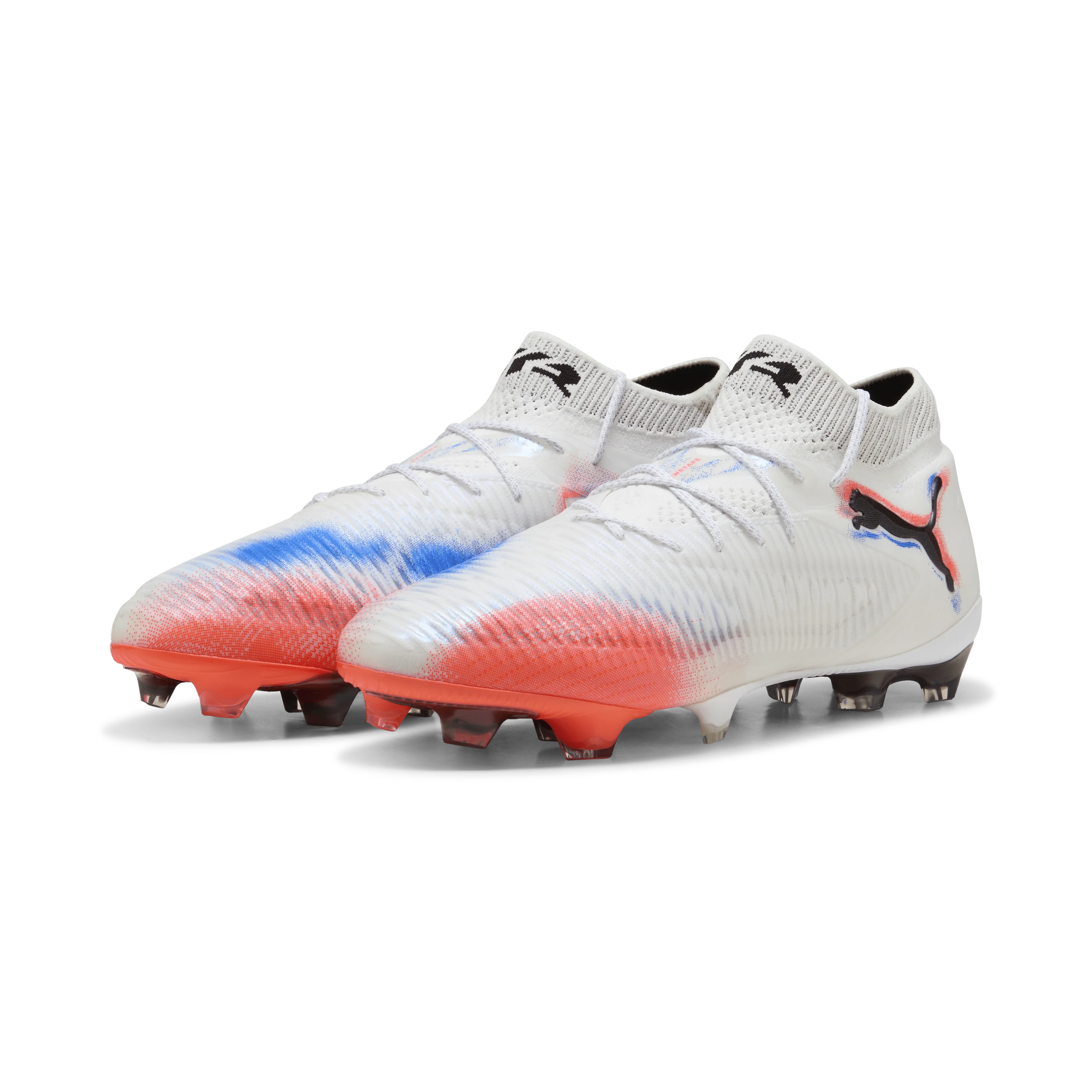 PUMA Future 8 Ultimate Firm Ground Soccer Cleats White Black