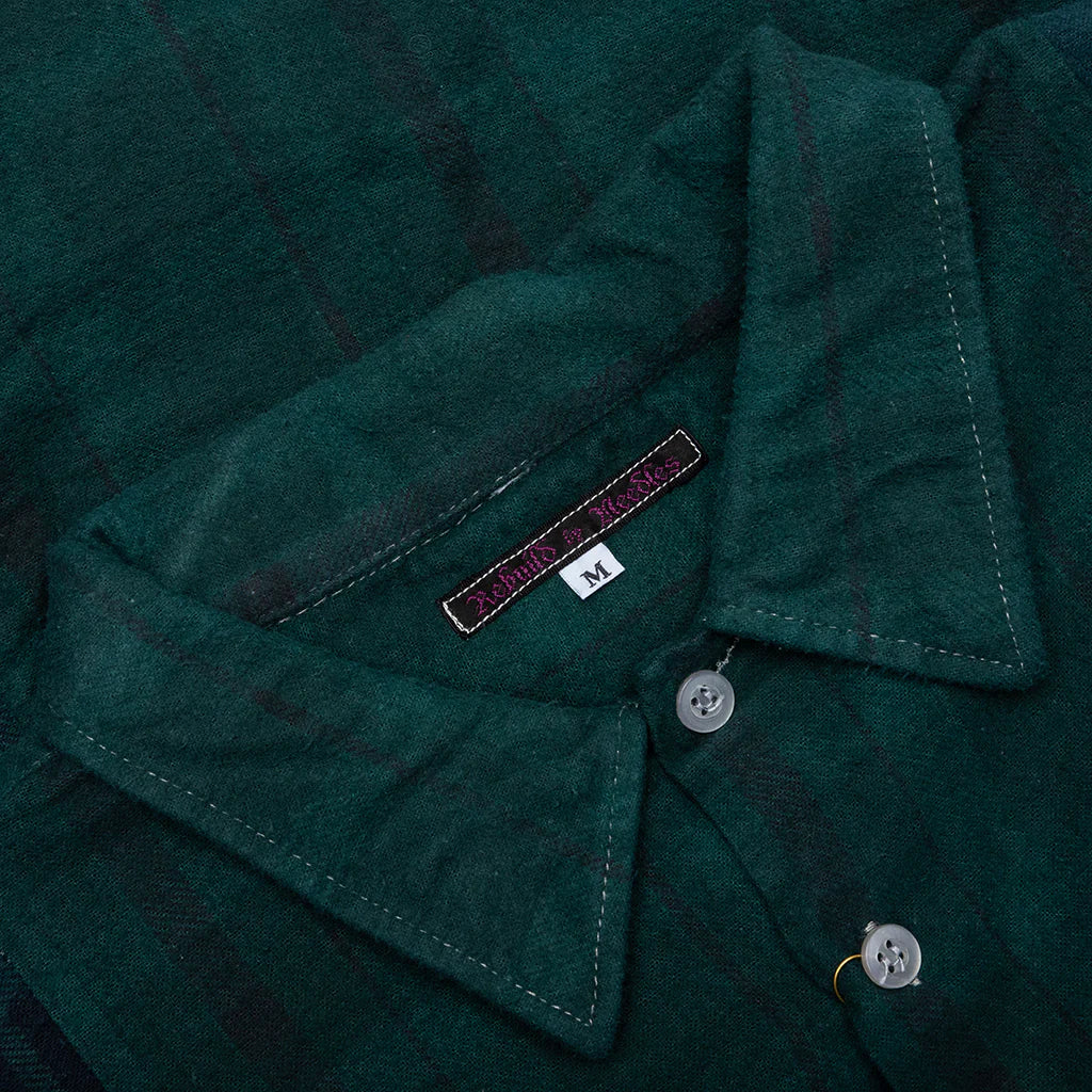 Over Dye 7 Cuts Shirt Green