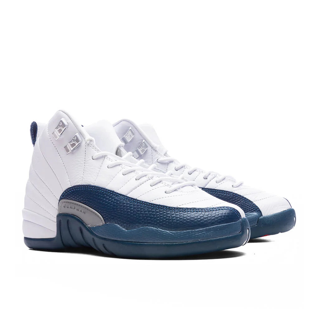 Air Jordan 12 Retro French Blue GS White French Blue Metallic Silver