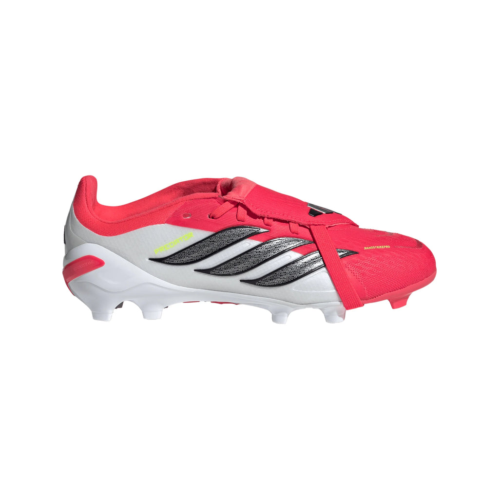 adidas Predator Elite Fold Over Tongue FG Firm Ground Youth Soccer Cleats Red Black White