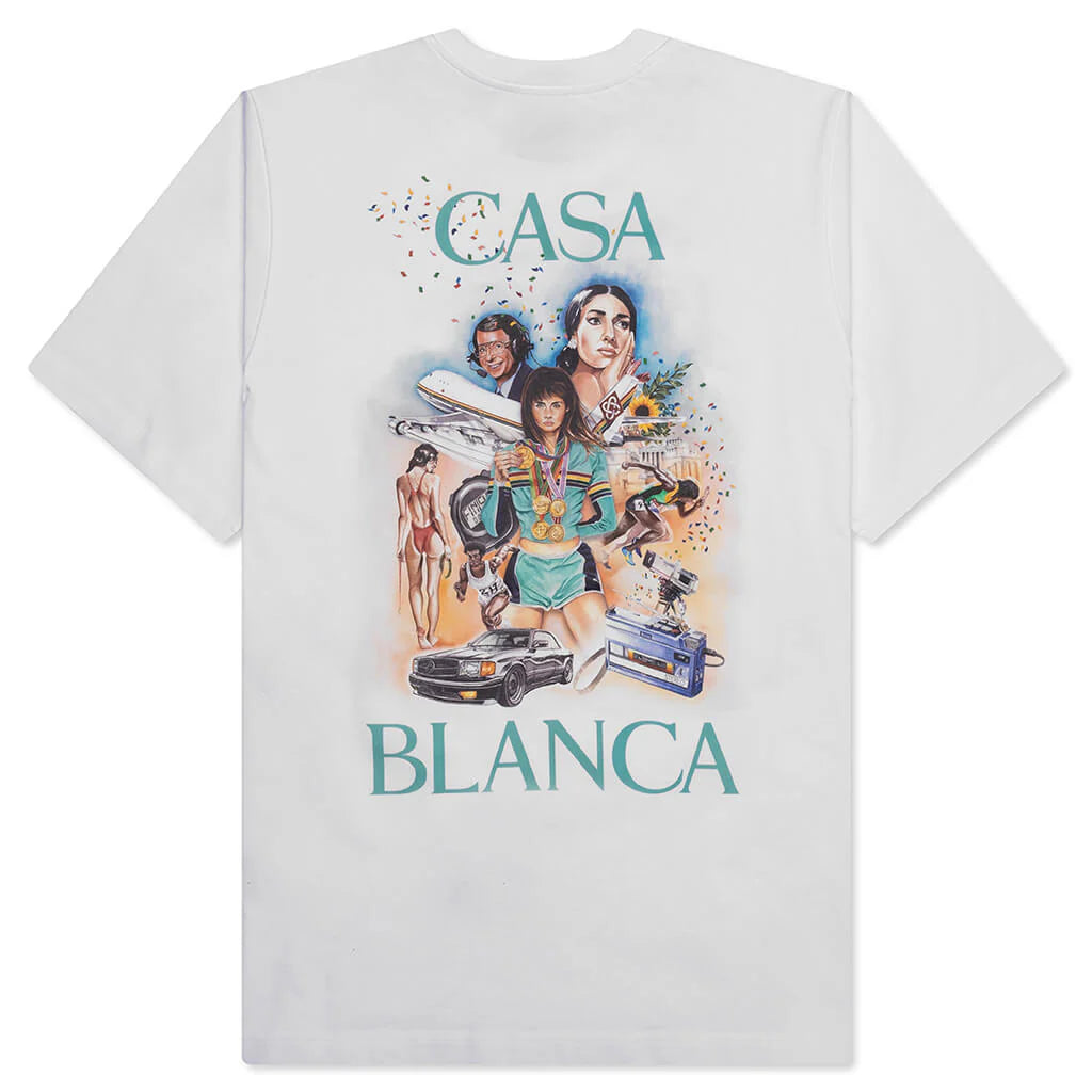 Celebration Du Sport Printed T Shirt White