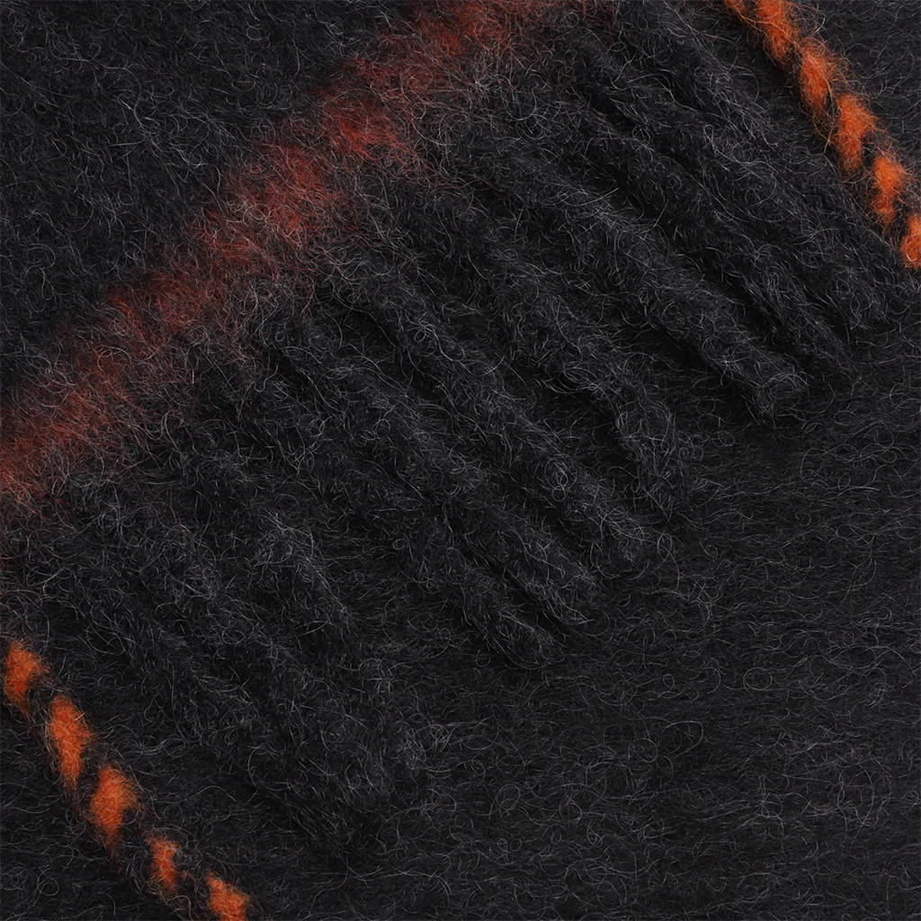 Wool Mohair Scarf Black
