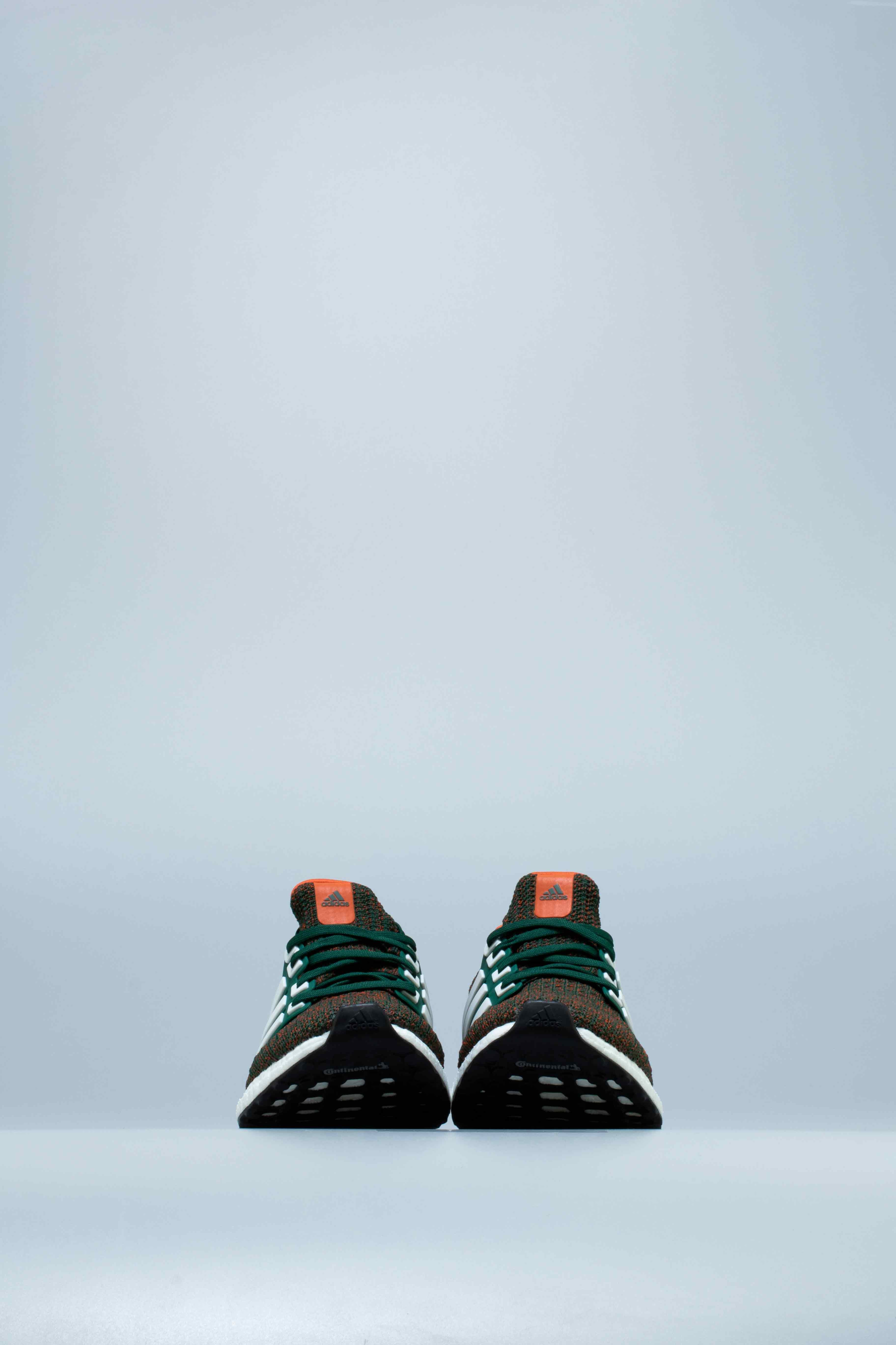 Ultraboost 40 Miami Hurricanes Mens Shoe Dark Green Cloud White Collegiate Orange