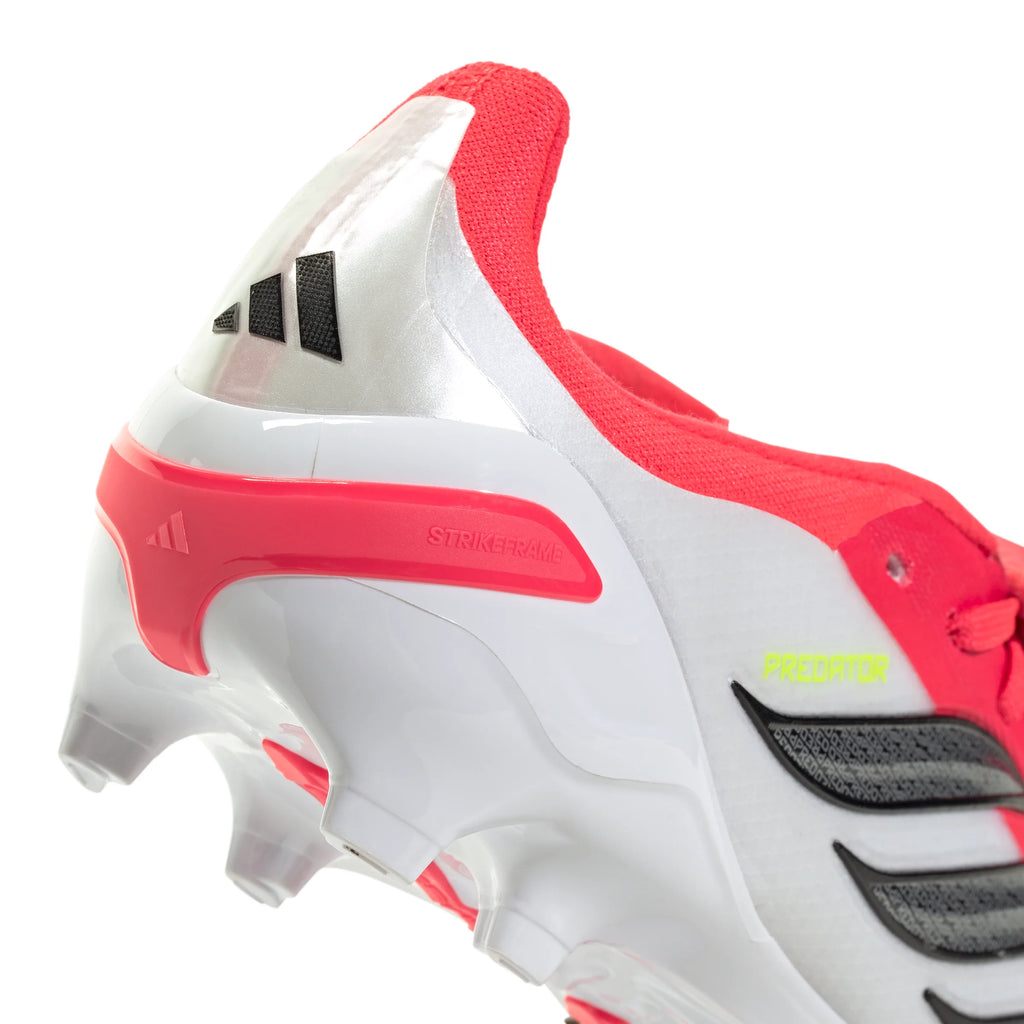 adidas Predator Elite Fold Over Tongue FG Firm Ground Youth Soccer Cleats Red Black White