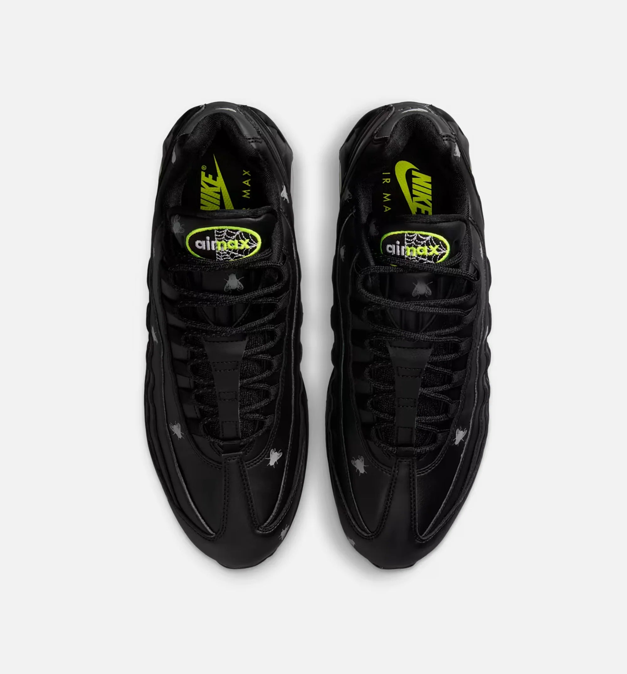 Air Max 95 Premium Neon Yellow and Black Mens Lifestyle Shoe Neon Yellow Black
