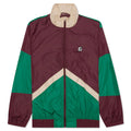 Track Jacket Camel Maroon Green