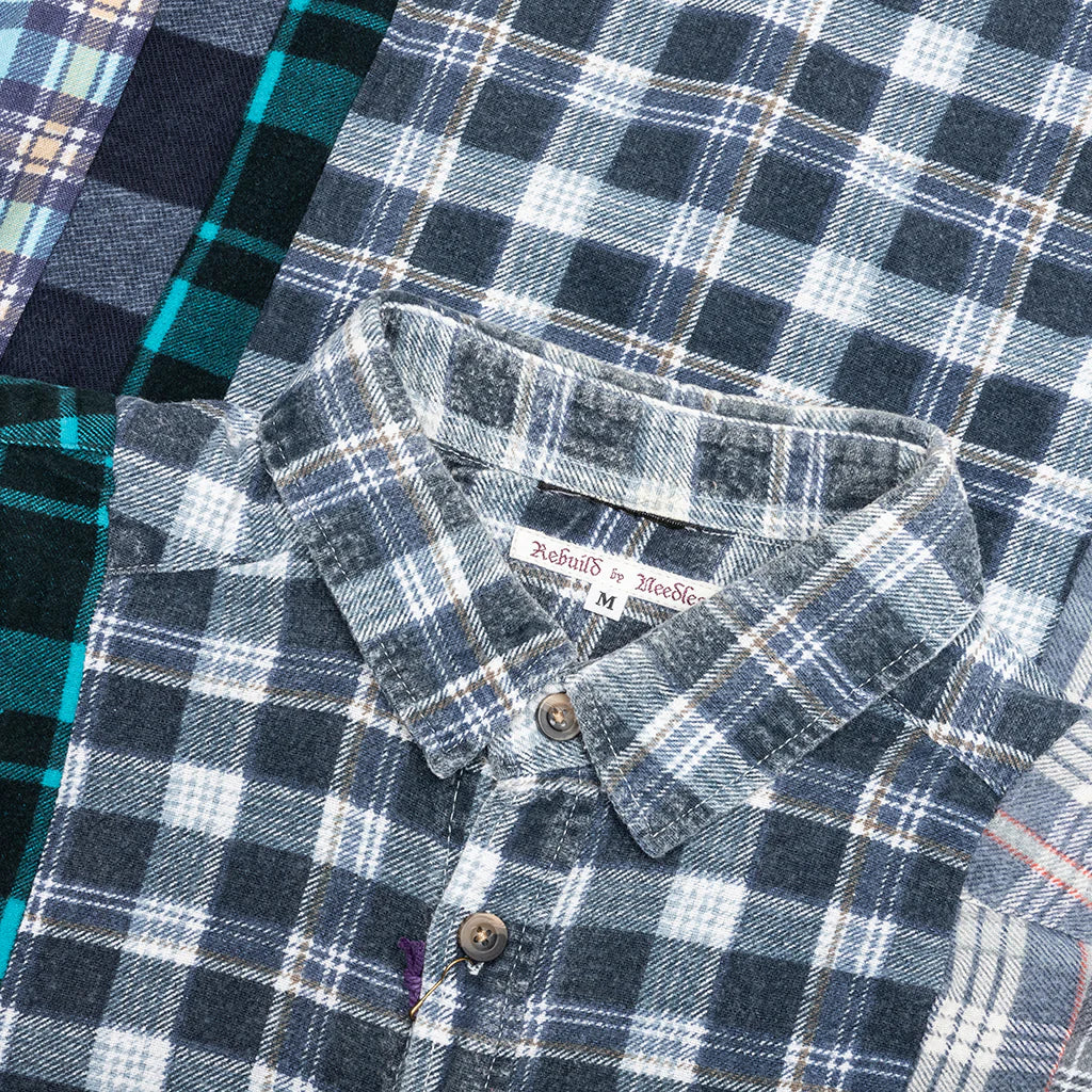 7 Cuts Flannel Shirt Assorted
