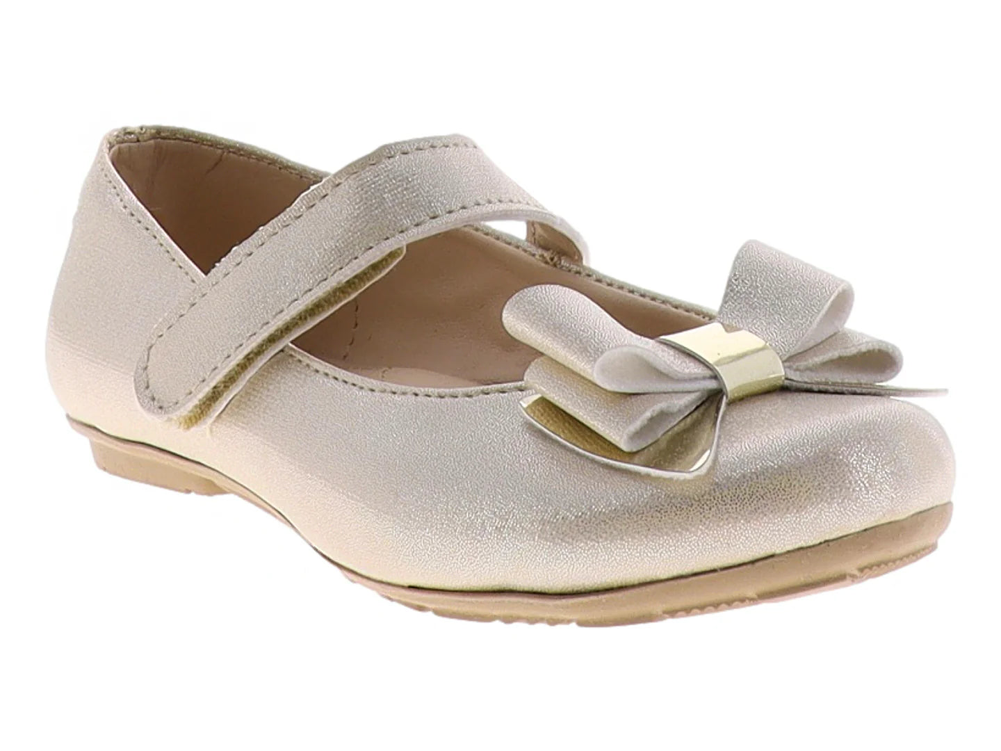 Zapatos Planos Sarele Color Oro para Niña