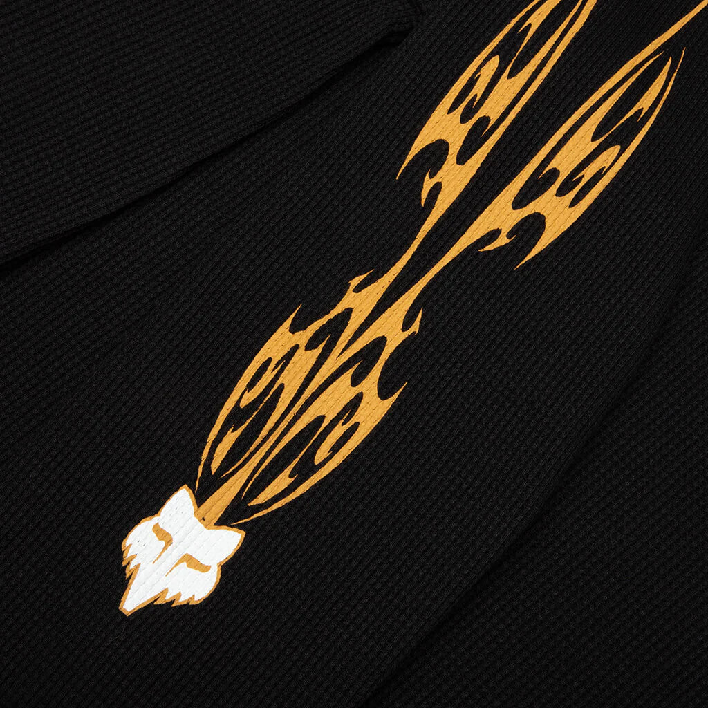Fox LAB Tribal L S Top Black