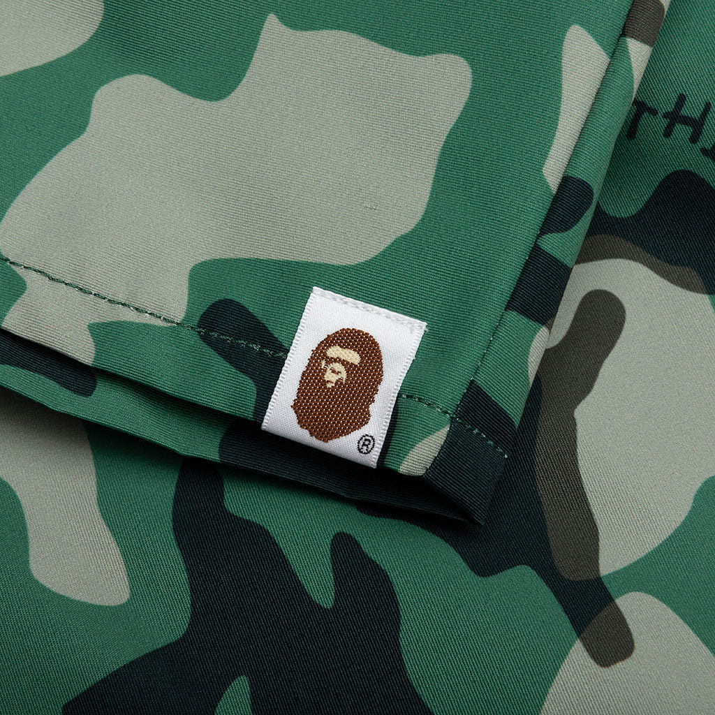 Woodland Camo Beach Shorts Olive Drab
