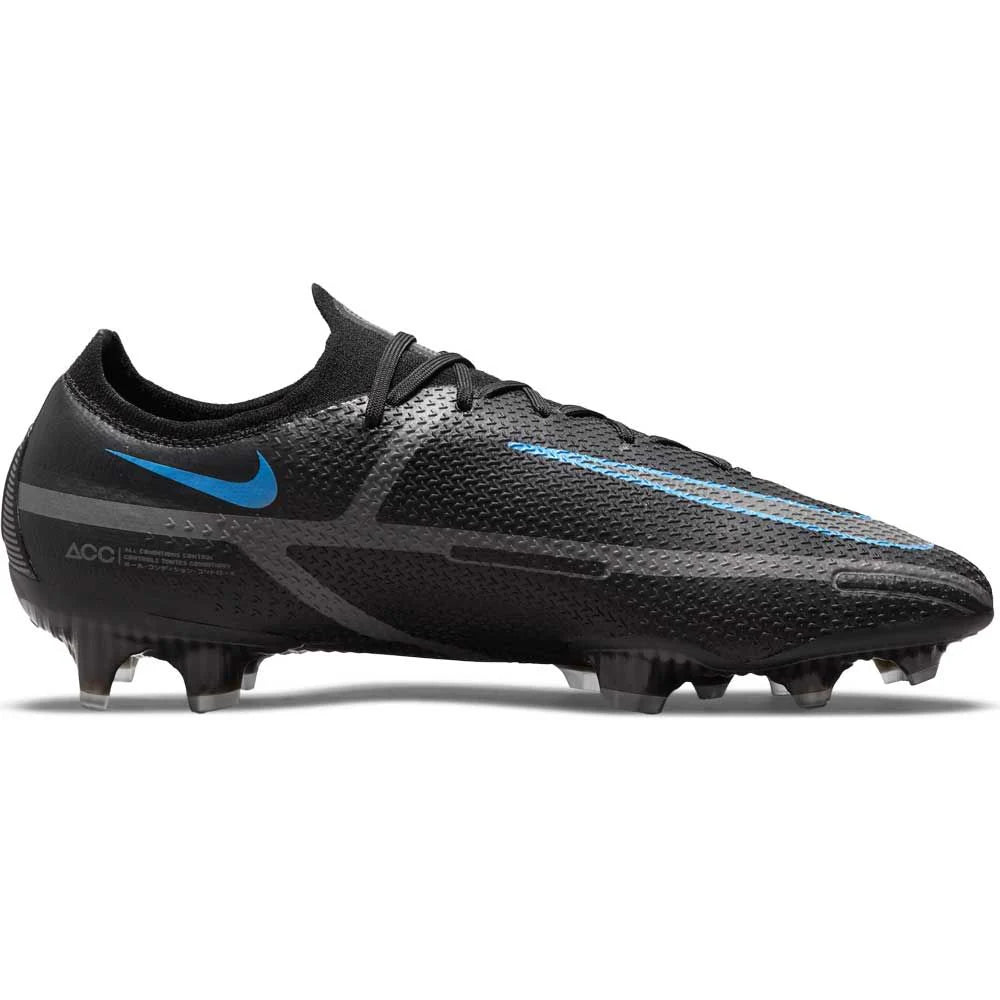 Nike Phantom GT2 Elite FG Firm Ground Soccer Cleats Black Black Iroman Grey
