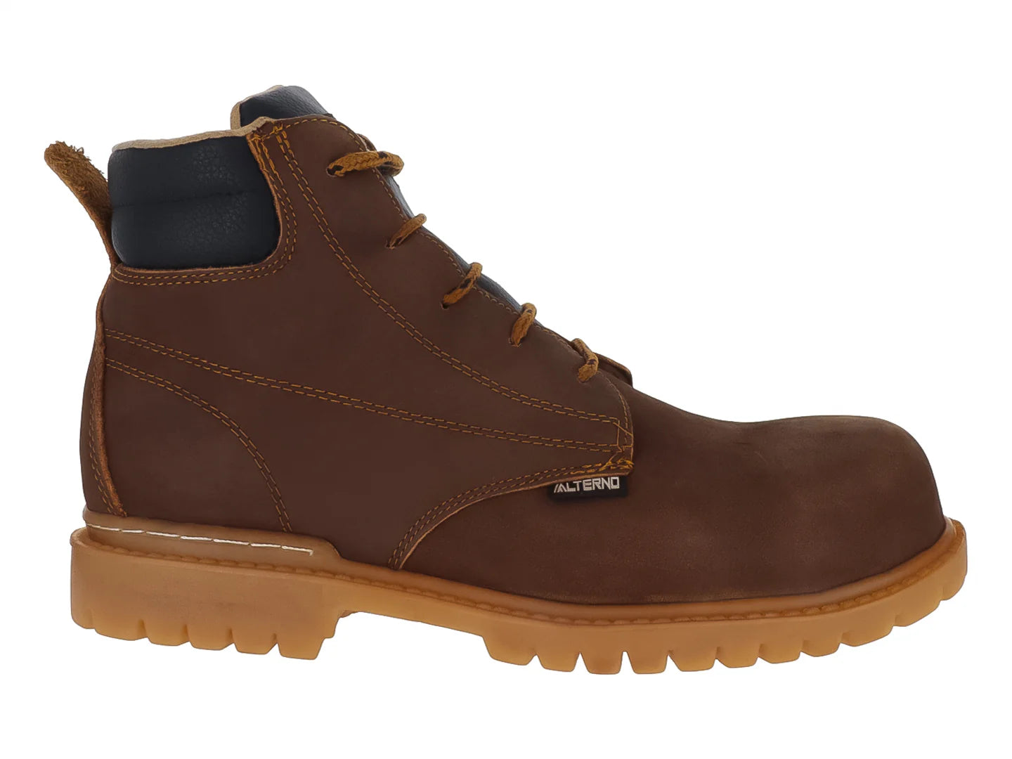 Botas Alterno de Piel Nubuck Color Cobre para Hombre