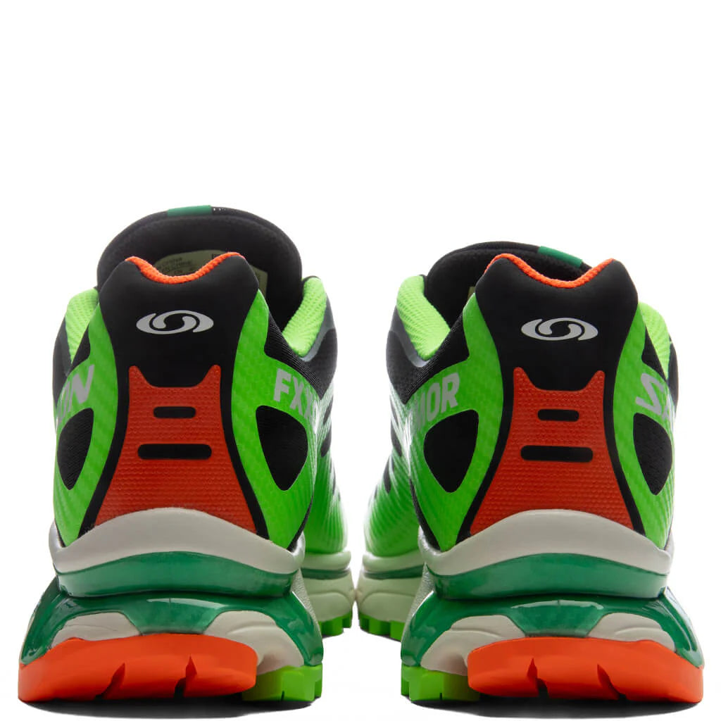 Salomon x Feid XT 4 OG Ferxxocalipsis Black Green Gecko Shocking Orange