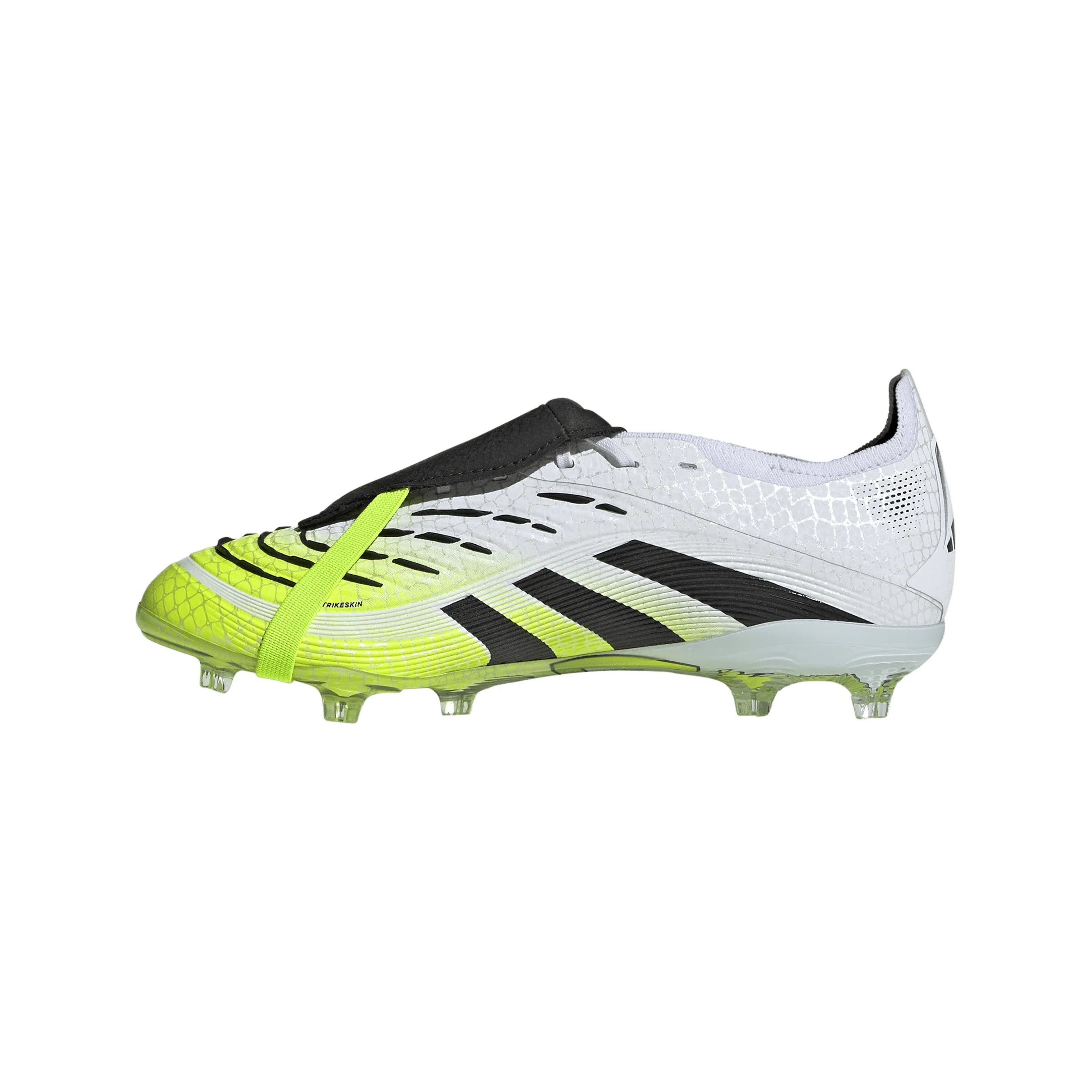 adidas Predator Elite Fold Over Tongue Youth Firm Ground Soccer Cleats White Black