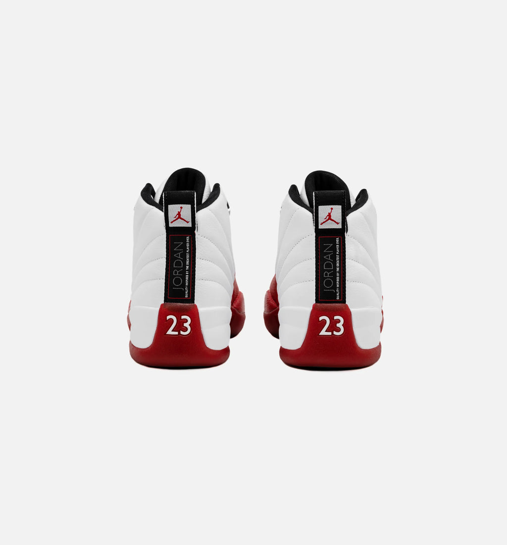 Air Jordan 12 Retro Cherry Mens Basketball Shoe Red White Free Shipping