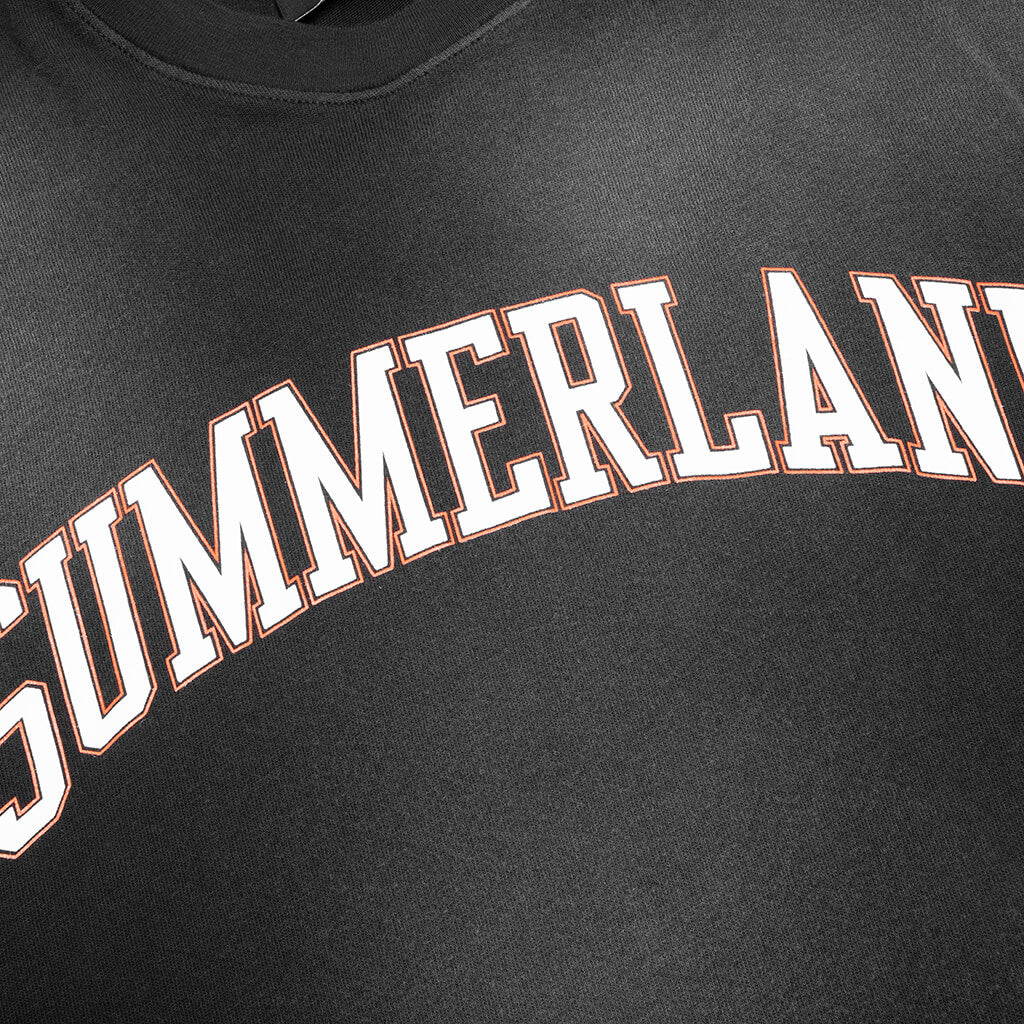 Summerland Collegiate T Shirt Faded Black