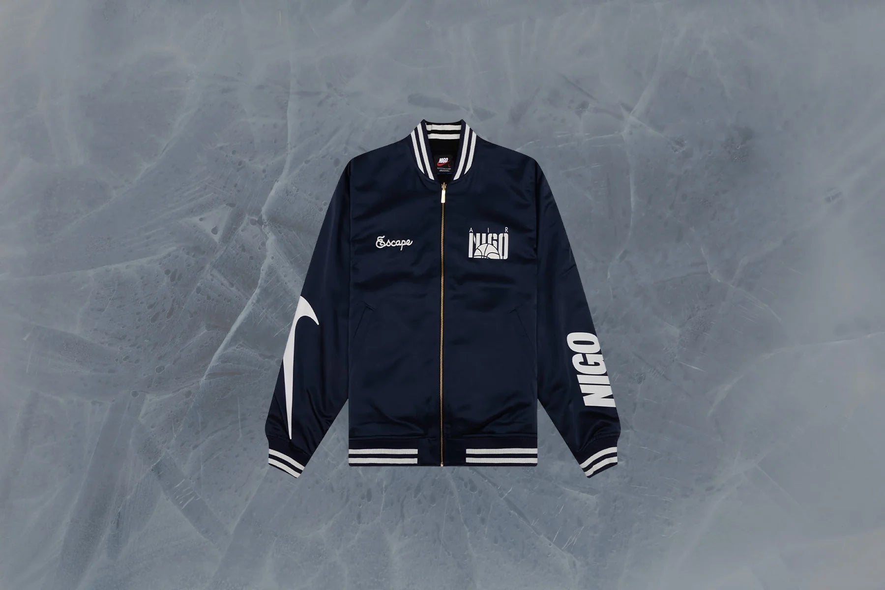 Nike x NIGO Coach Jacket Midnight Navy Black