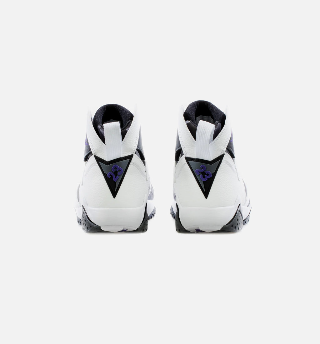 Air Jordan 7 Retro Flint Mens Lifestyle Shoe White Grey Black