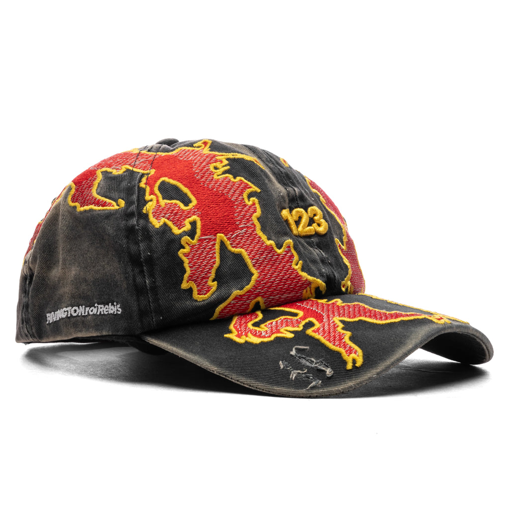 Lambs Cap Black Red