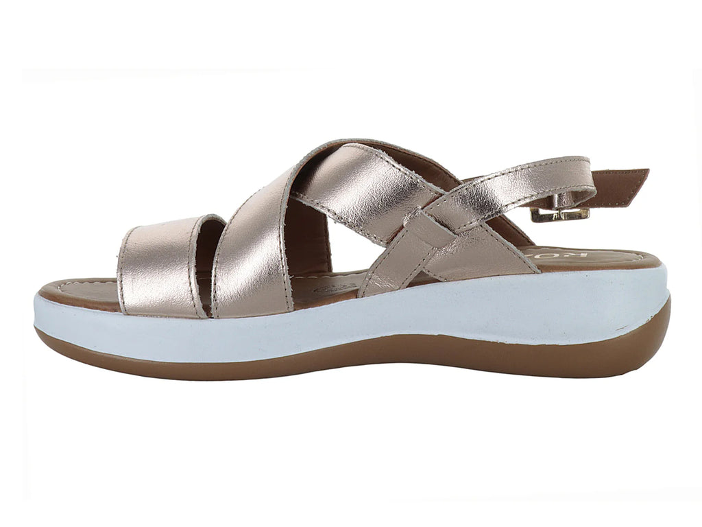 Sandalias ROZE Plataforma Oro Rosado para Mujer