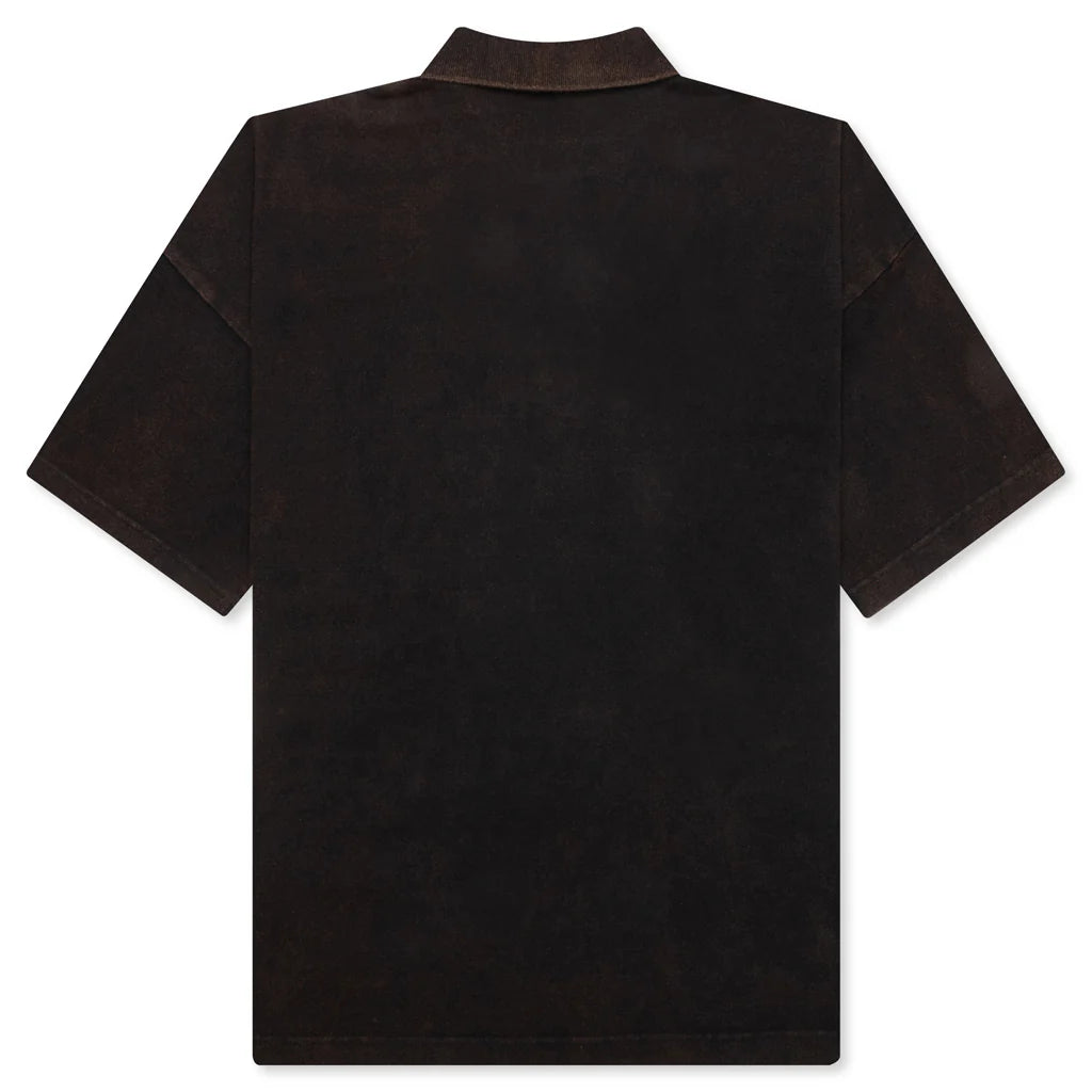 Anchor Short Sleeve Polo Shirt Brown