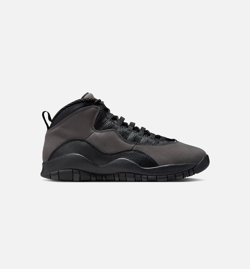 Air Jordan 10 Retro Shadow Mens Lifestyle Shoe Charred Grey True Red Black Limit One Per Customer