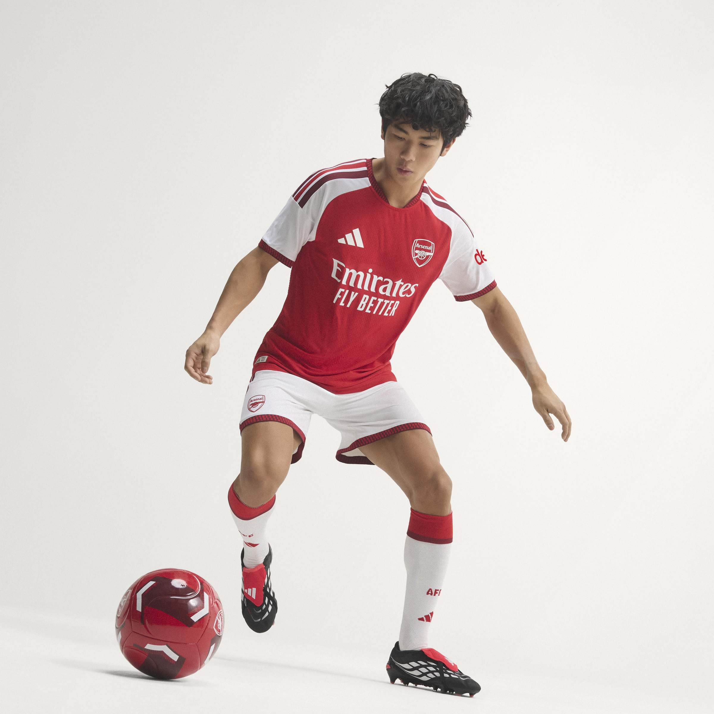 adidas Arsenal FC Home Authentic Mens Soccer Jersey 26 27 Red
