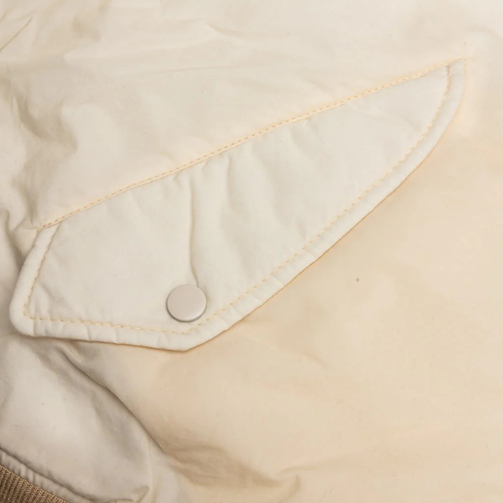 Quilted Bomber Waxed Cream