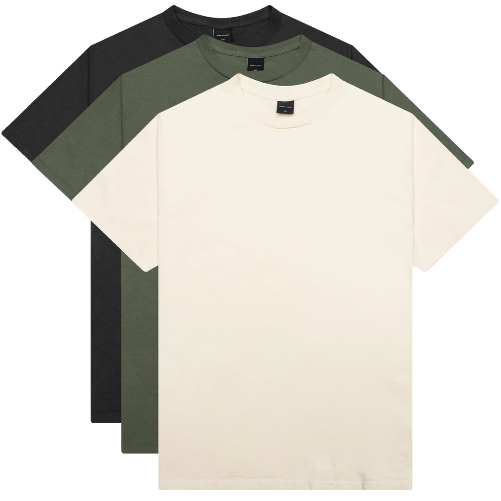 Foundation 3 Pack Tee Natural