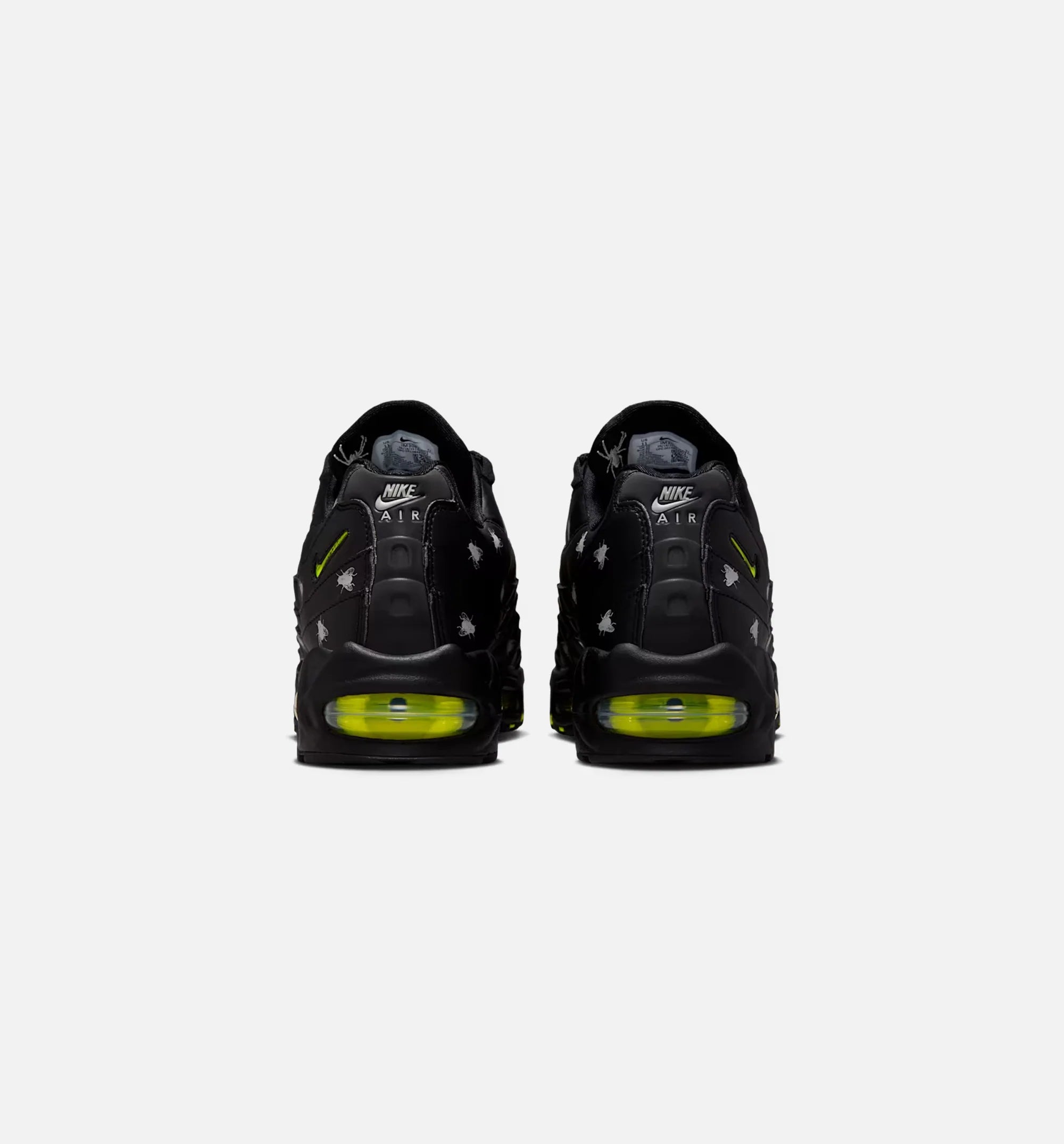 Air Max 95 Premium Neon Yellow and Black Mens Lifestyle Shoe Neon Yellow Black