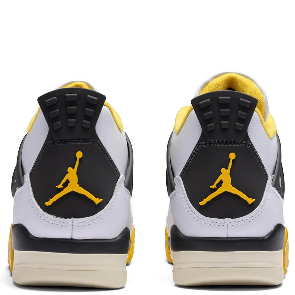 Womens Air Jordan 4 Retro White Coconut Milk Vivid Sulfur