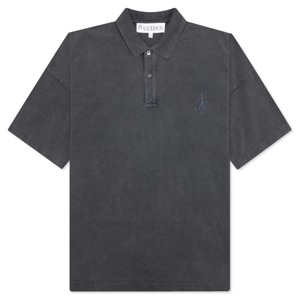 Anchor S S Polo Shirt Charcoal