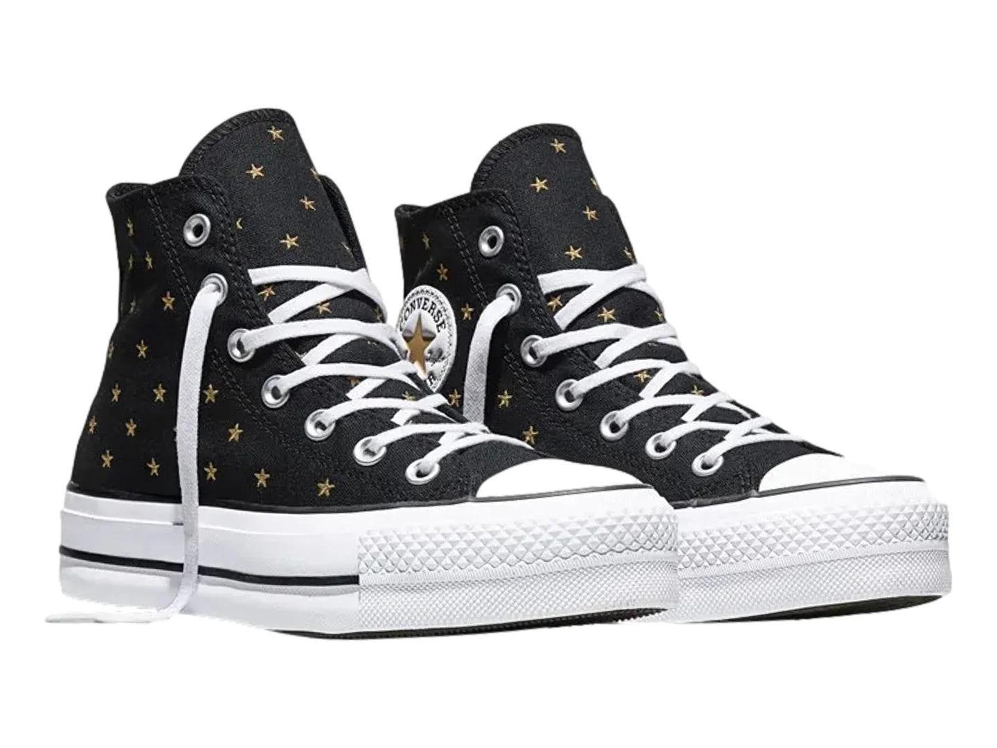 Tenis Converse CTAS Lift Platform Estrellas Negro para Mujer