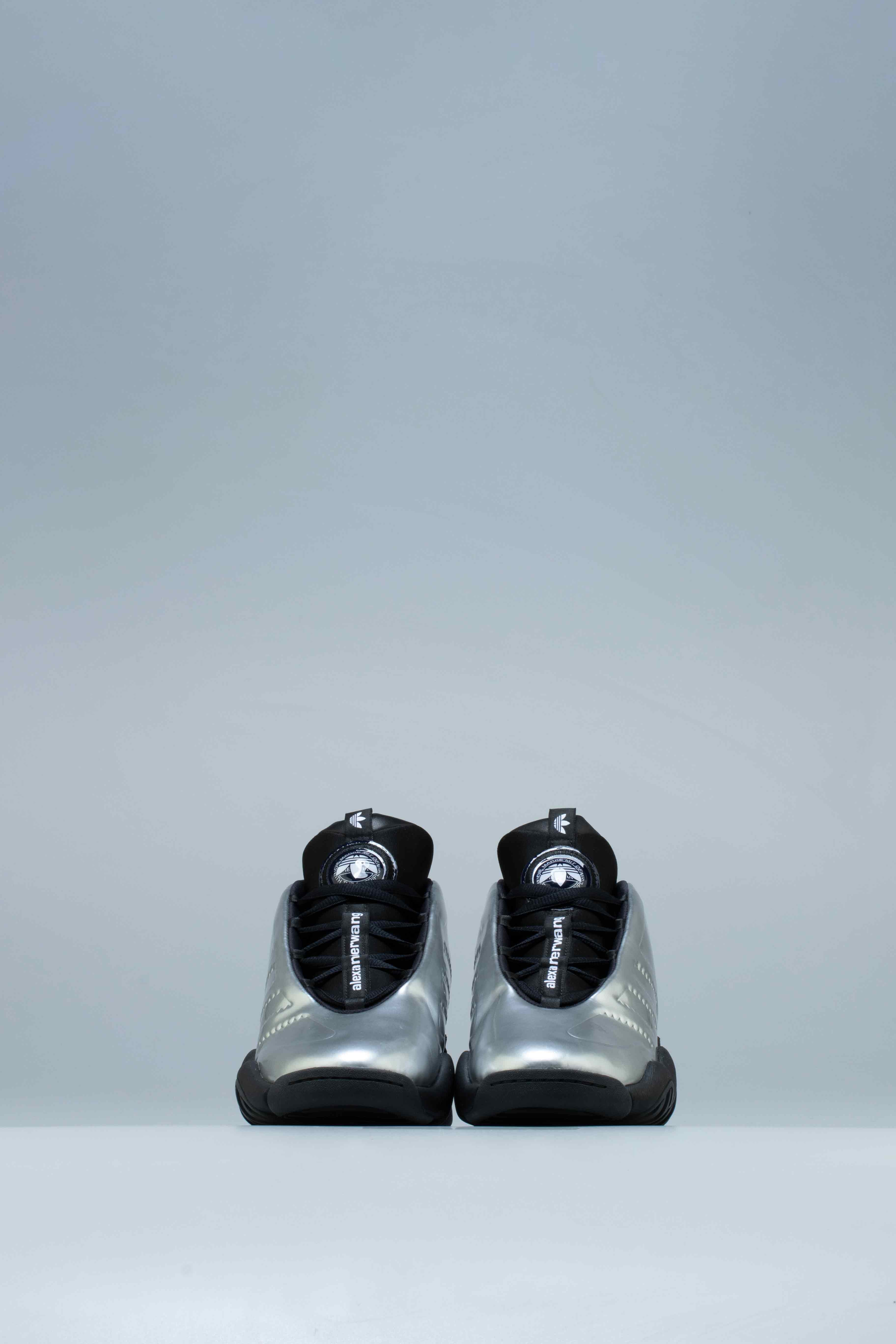 Alexander Wang Futureshell Mens Shoe Metallic Silver Black