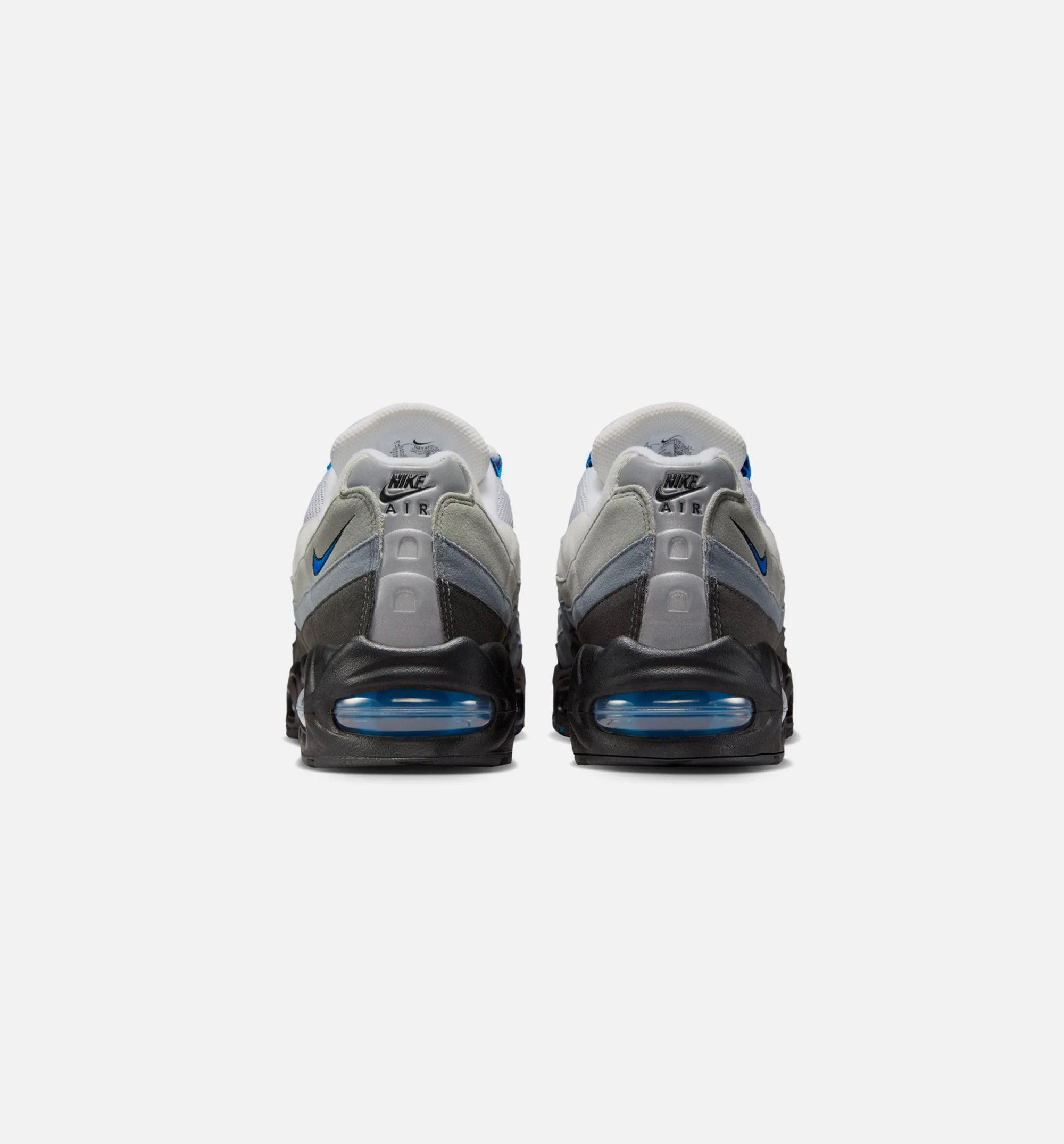 Air Max 95 Cool Grey and Blue Spark Mens Lifestyle Shoe White Blue Spark Black Neutral Grey Medium Grey