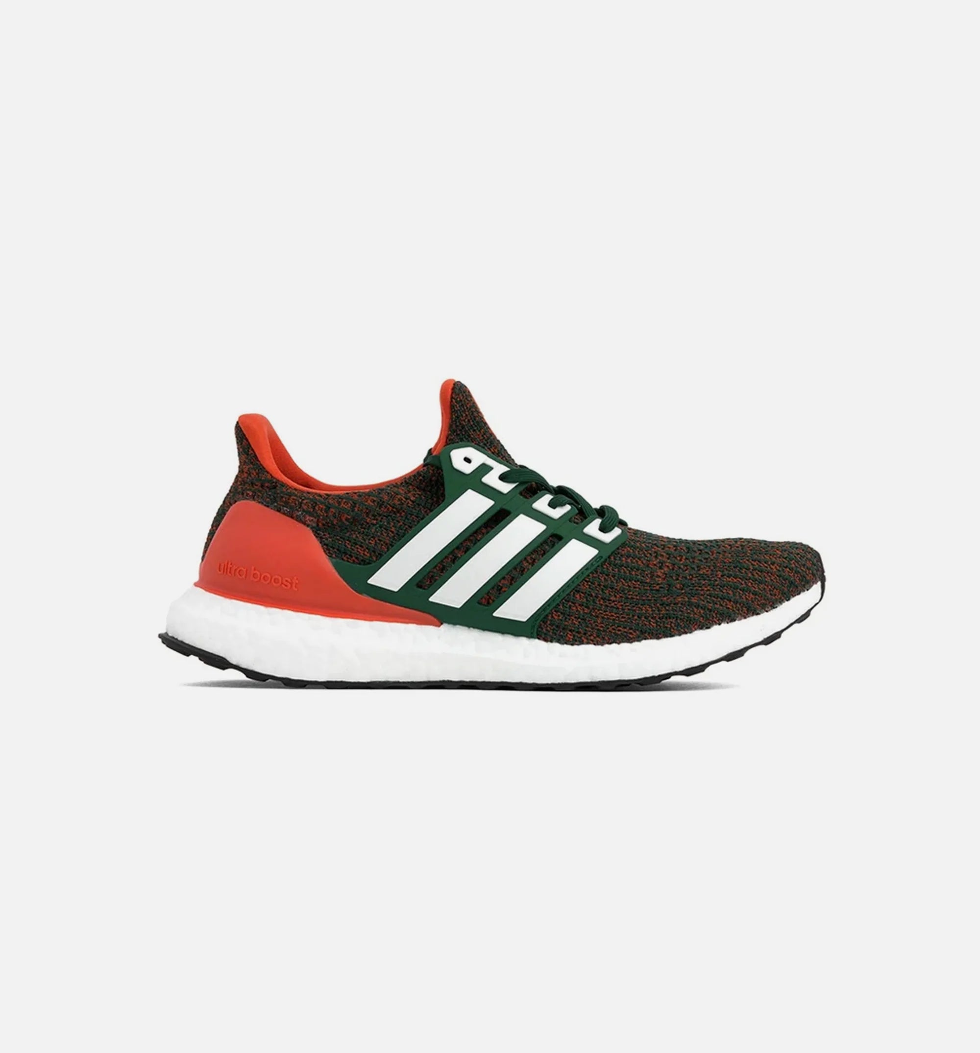 Ultraboost 40 Miami Hurricanes Mens Shoe Dark Green Cloud White Collegiate Orange
